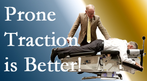 Severna Park spinal traction applied lying face down – prone – is best according to the latest research. Visit Back And Neck Care Center.
