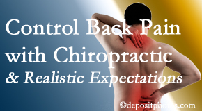 Back And Neck Care Center helps patients set realistic goals and find some control of their back pain and neck pain so it doesn’t necessarily control them. 