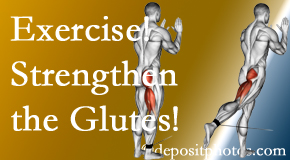 Severna Park chiropractic care at Back And Neck Care Center includes exercise to strengthen glutes.