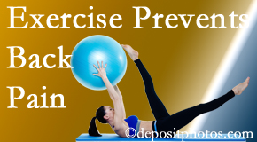 Back And Neck Care Center encourages Severna Park back pain prevention with exercise.