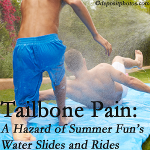 Back And Neck Care Center offers chiropractic manipulation to ease tailbone pain after a Severna Park water ride or water slide injury to the coccyx.