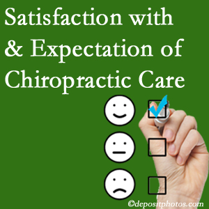 Severna Park chiropractic care provides patient satisfaction and meets patient expectations of pain relief.