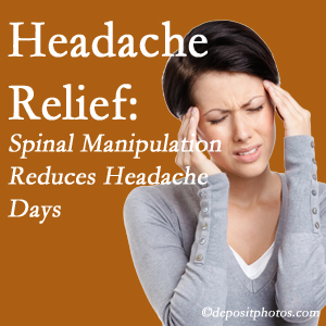 Severna Park chiropractic care at Back And Neck Care Center may reduce headache days each month.