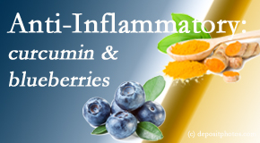 Back And Neck Care Center shares recent studies touting the anti-inflammatory benefits of curcumin and blueberries. 
