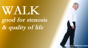 Back And Neck Care Center encourages walking and guideline-recommended non-drug therapy for spinal stenosis, decrease of its pain, and improvement in walking.