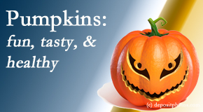 Back And Neck Care Center respects the pumpkin for its decorative and nutritional benefits especially the anti-inflammatory and antioxidant!