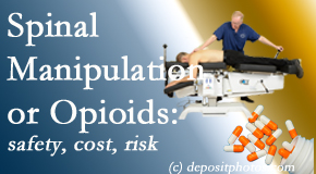 Back And Neck Care Center shares new comparison studies of the safety, cost, and effectiveness in reducing the risk of further care of chronic low back pain: opioid vs spinal manipulation treatments.