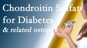 Back And Neck Care Center presents new info on the benefits of chondroitin sulfate for diabetes management of its inflammatory and osteoporotic aspects.
