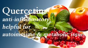 Back And Neck Care Center describes the benefits of quercetin for autoimmune, metabolic, and inflammatory diseases. 