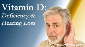 Back And Neck Care Center presents new research about low vitamin D levels and hearing loss. 