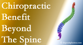 Back And Neck Care Center chiropractic care benefits more than the spine particularly when the thoracic spine is treated!