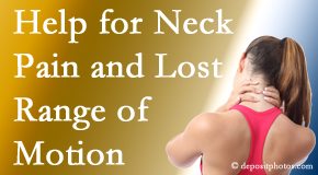 Back And Neck Care Center helps neck pain patients with limited spinal range of motion find relief of pain and restored motion.