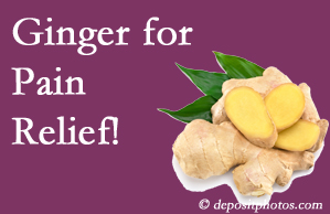 Severna Park chronic pain and osteoarthritis pain patients will want to look in to ginger for its many varied benefits not least of which is pain reduction. 