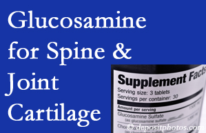 Severna Park chiropractic nutritional support encourages glucosamine for joint and spine cartilage health and potential regeneration. 