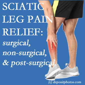 The Severna Park chiropractic relieving care of sciatic leg pain works non-surgically and post-surgically for many sufferers.