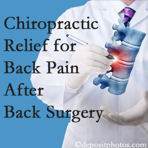 Back And Neck Care Center offers back pain relief to patients who have already undergone back surgery and still have pain.