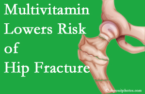 Severna Park hip fracture risk is reduced by multivitamin supplementation. 