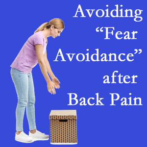 Severna Park chiropractic care encourages back pain patients to resist the urge to avoid normal spine motion once they are through their pain.