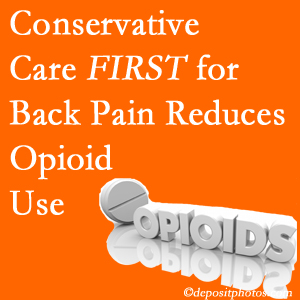 Back And Neck Care Center delivers chiropractic treatment as an option to opioids for back pain relief.